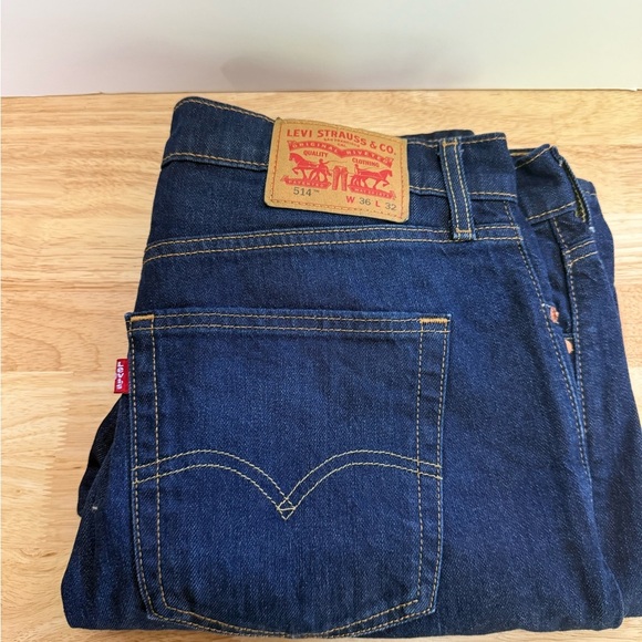 Levi's Blue Straight Jeans Classic Style - Picture 1 of 2